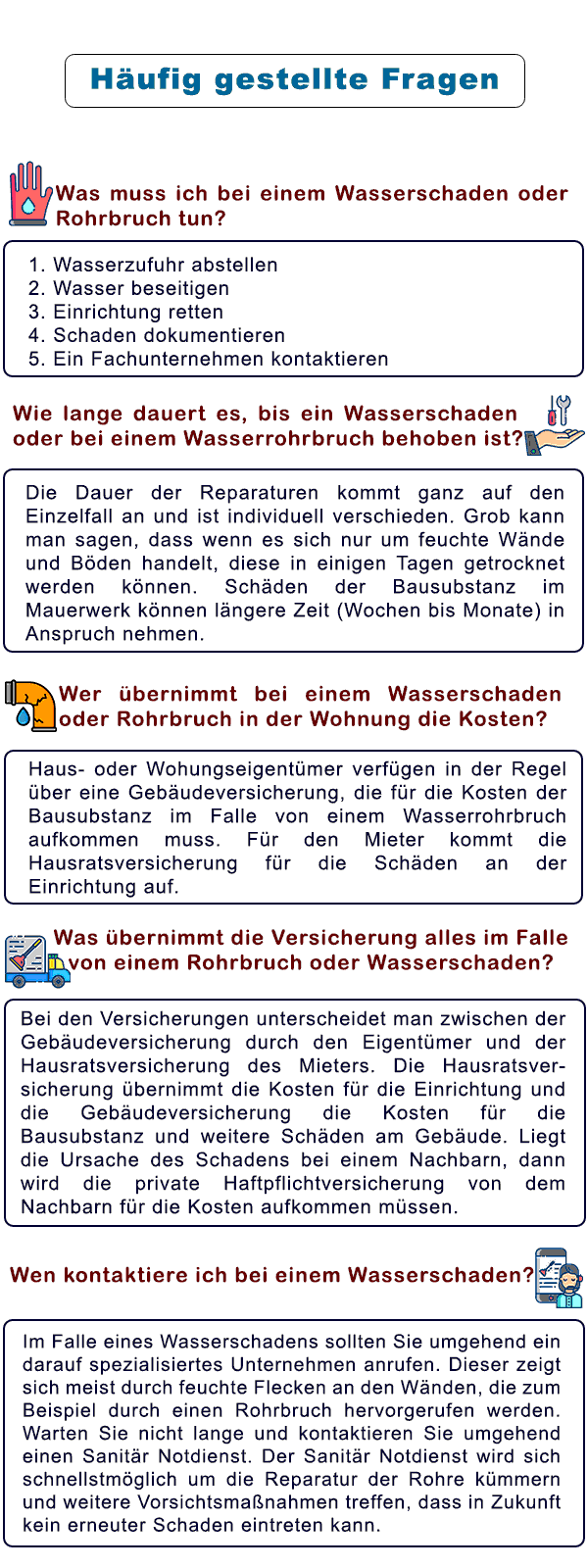 Heutige Fragen zum Thema Rohreinigungservice Notdienst